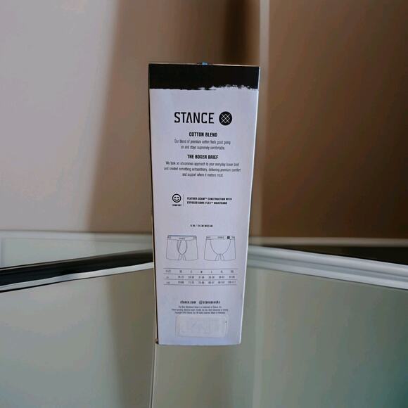 Stance Black Boxer Brief Large Men’s 35-38 In 6 Inch Inseam - Picture 2 of 3